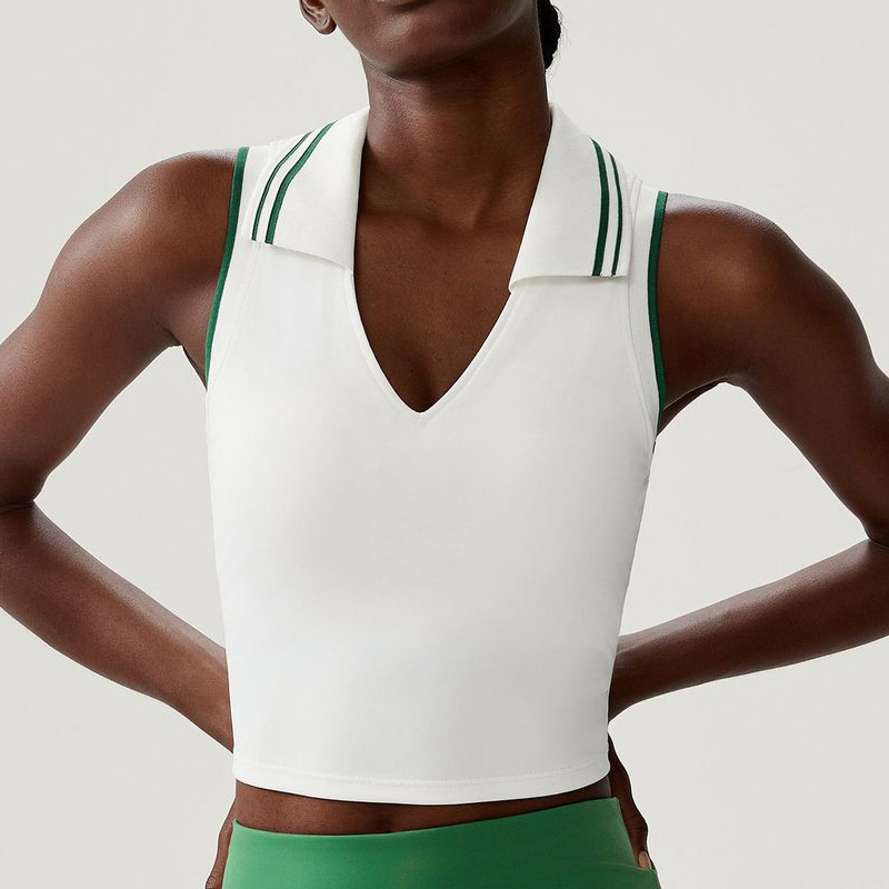 Crop Top Crochet - Kadınlar İçin Fitness Yoga Üstü Kolsuz