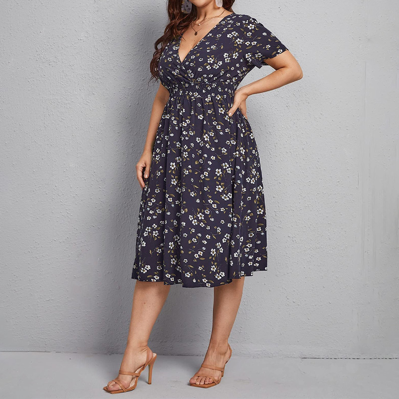 Büyük Beden Kadın Elbise, Çiçe - Romper Floral Print incelemesi ve fiyatı