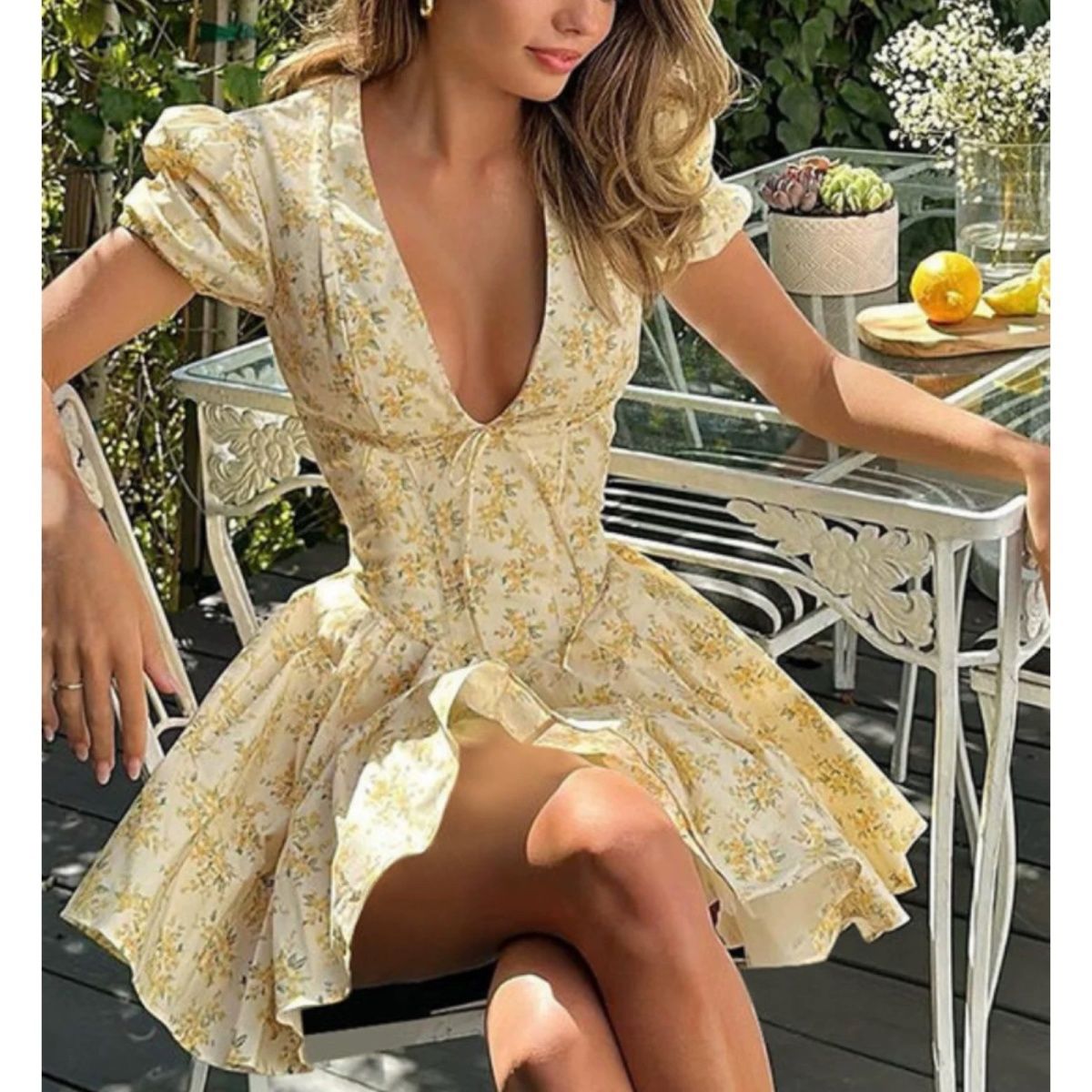 4XL Fransız Çiçekli Elbise Art - Romper Floral Print incelemesi ve fiyatı