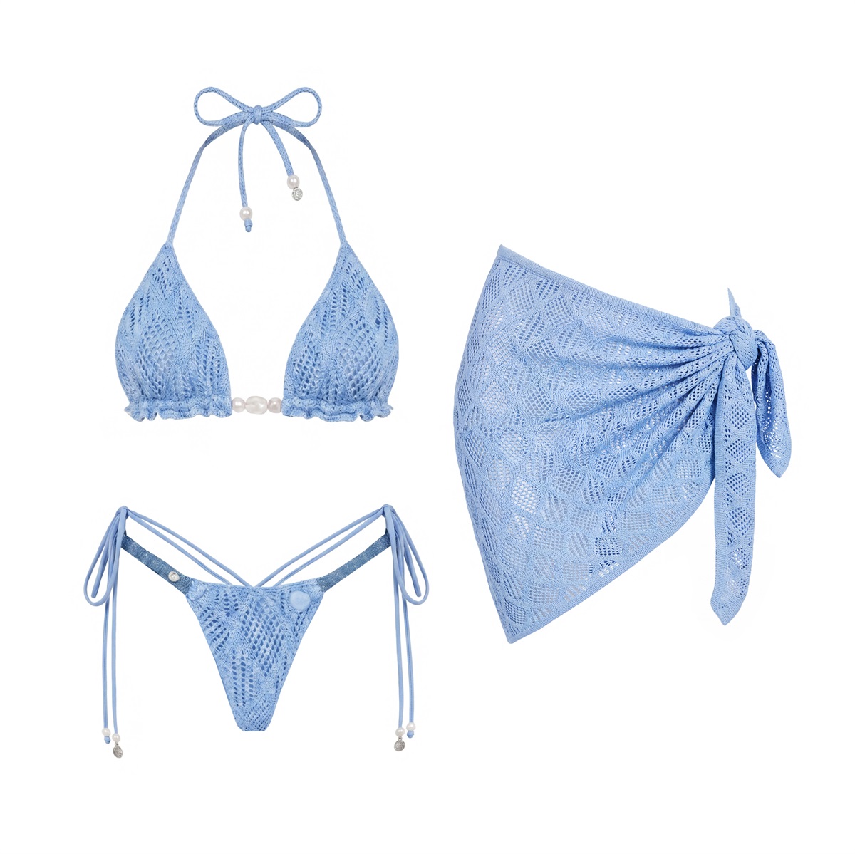 3 Parçalı Seksi Bikini Takımı  - Cover Up Kaftan incelemesi ve fiyatı