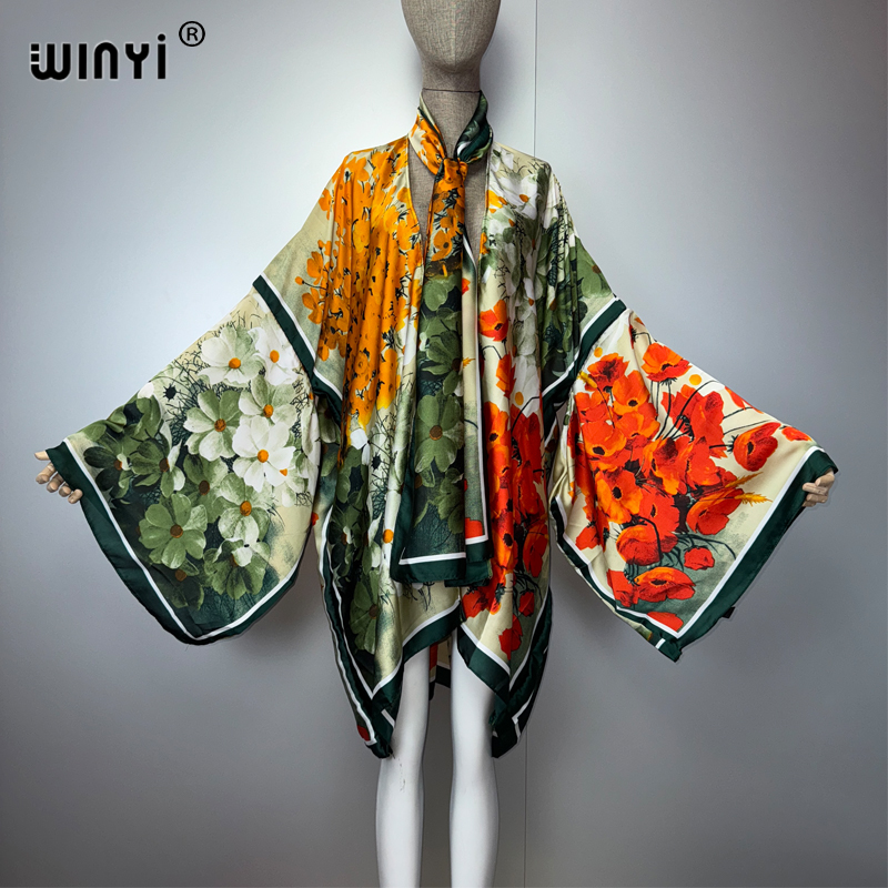 WINYI yaz kimonosilk duygu kıs - Cover Up Kaftan incelemesi ve fiyatı