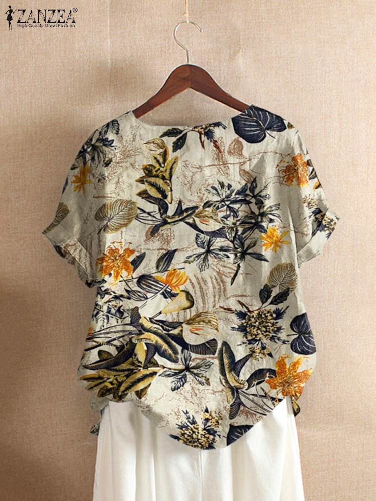 ZANZEA Kadın Pamuklu Gömlek Mo - Romper Floral Print incelemesi ve fiyatı